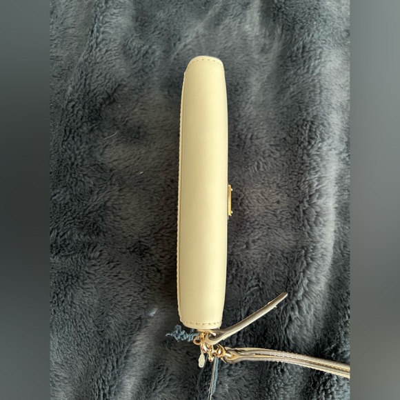 Dooney & Bourke Bone Florentine Leather Zip Around Wristlet